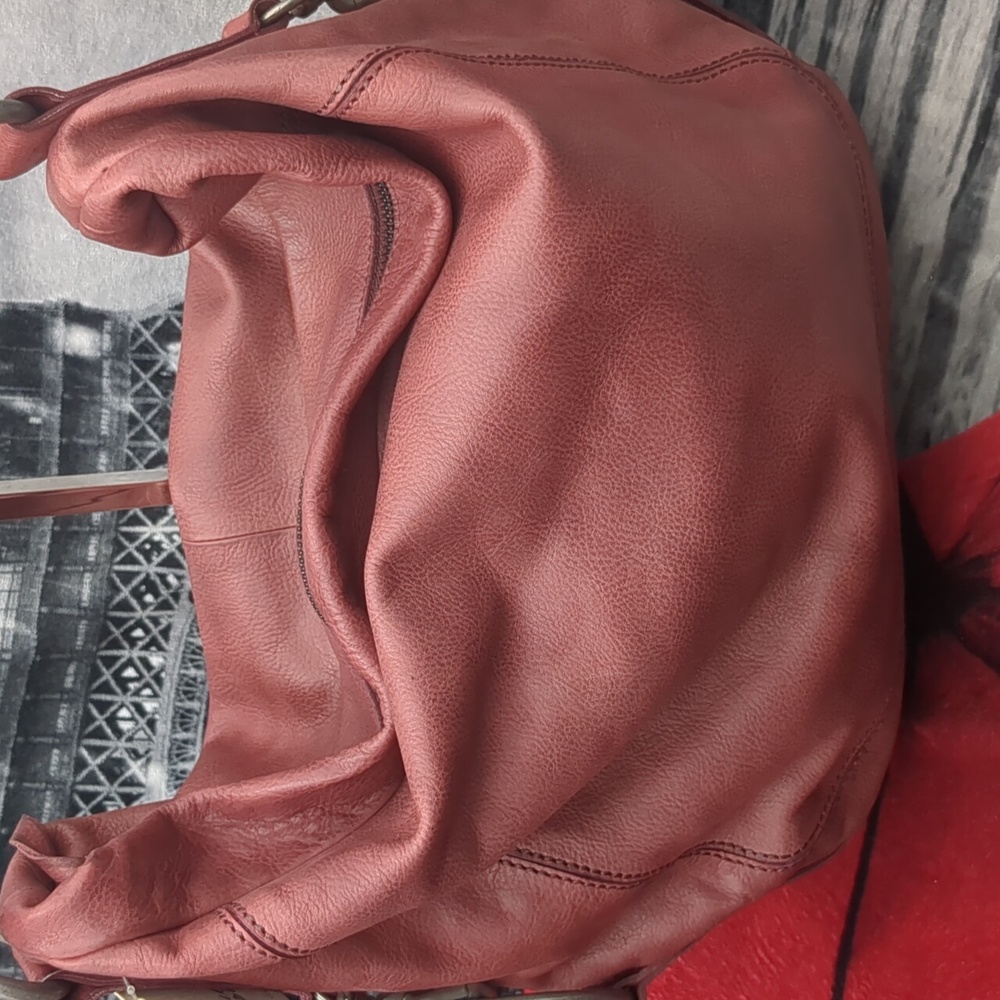 Free People Rare Find Raspberry Hobo - Picture 7 of 14